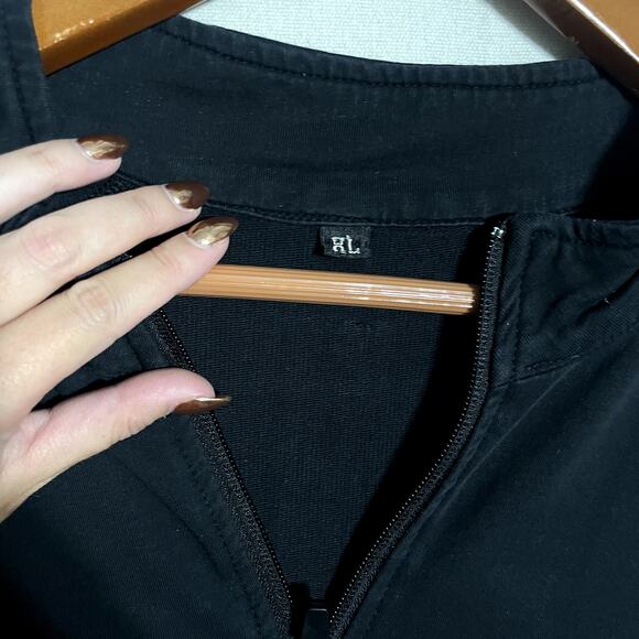 Bucked Up Men's‎ 1/4 Zip Pullover Fleece Sweatshirt Black- Size XL - Picture 8 of 11